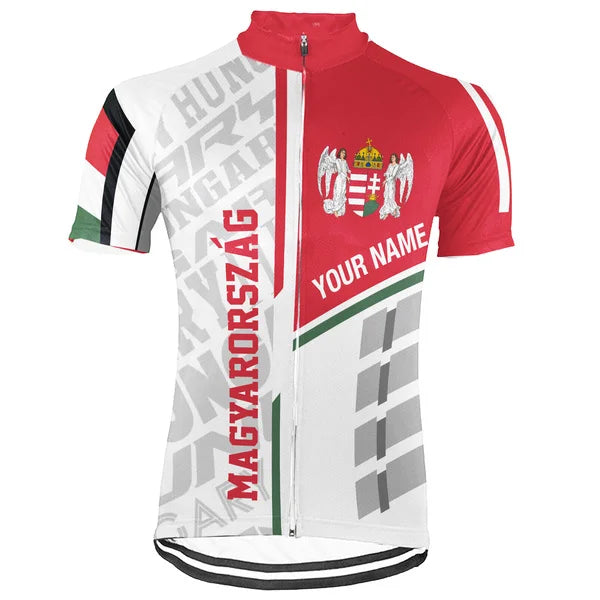 Customized Hungary Short Sleeve Cycling Jersey for Men