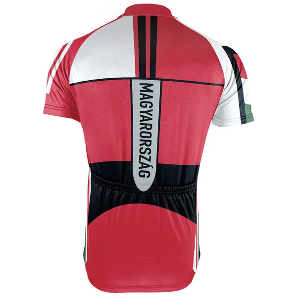 Customized Hungary Short Sleeve Cycling Jersey for Men