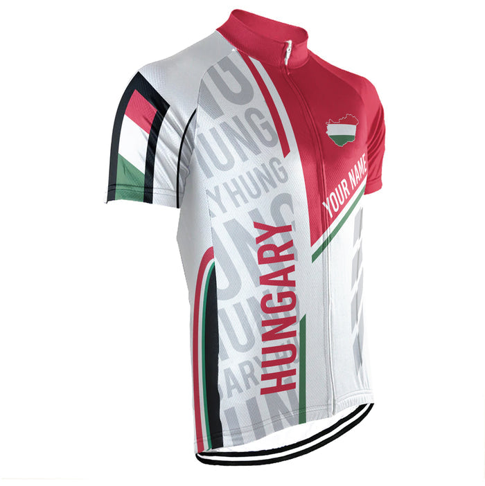 Customized Hungary Short Sleeve Cycling Jersey for Men