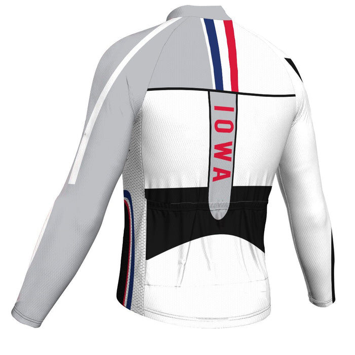 Customized Iowa Long Sleeve Cycling Jersey for Men
