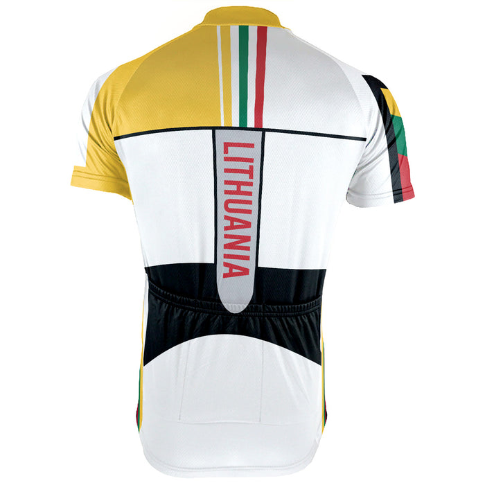 Customized Lithuania Short Sleeve Cycling Jersey for Men