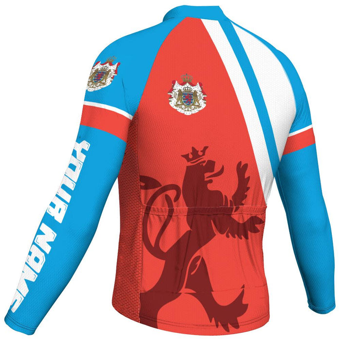 Customized Luxembourg Winter Thermal Fleece Long Sleeve For Men