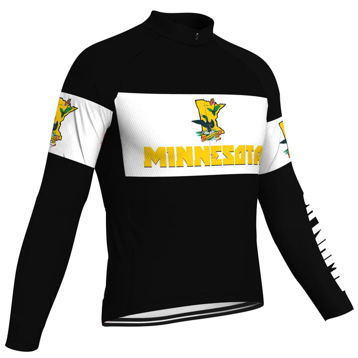 Customized Minnesota Long Sleeve Cycling Jersey for Men