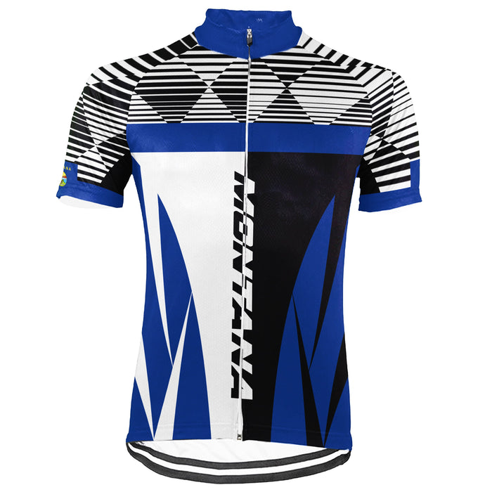 Customized Montana Short Sleeve Cycling Jersey for Men