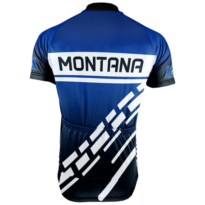 Customized Montana Short Sleeve Cycling Jersey for Men