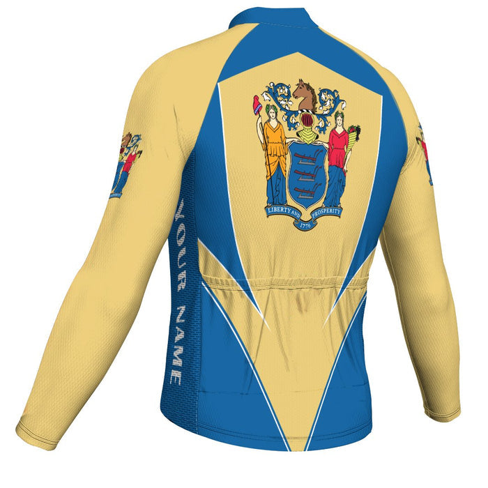 Customized New Jersey Long Sleeve Cycling Jersey for Men