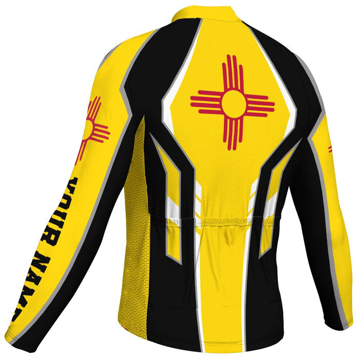 Customized New Mexico Long Sleeve Cycling Jersey for Men