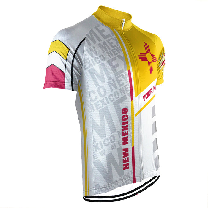 Customized New Mexico Short Sleeve Cycling Jersey for Men