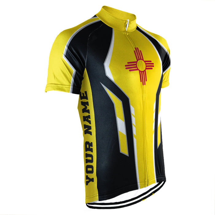 Customized New Mexico Short Sleeve Cycling Jersey for Men
