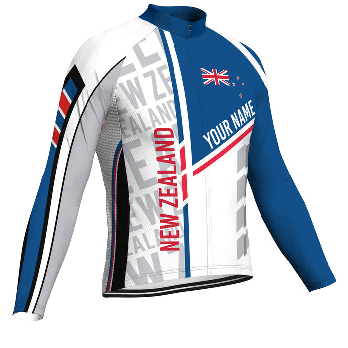 Customized New Zealand Long Sleeve Cycling Jersey for Men
