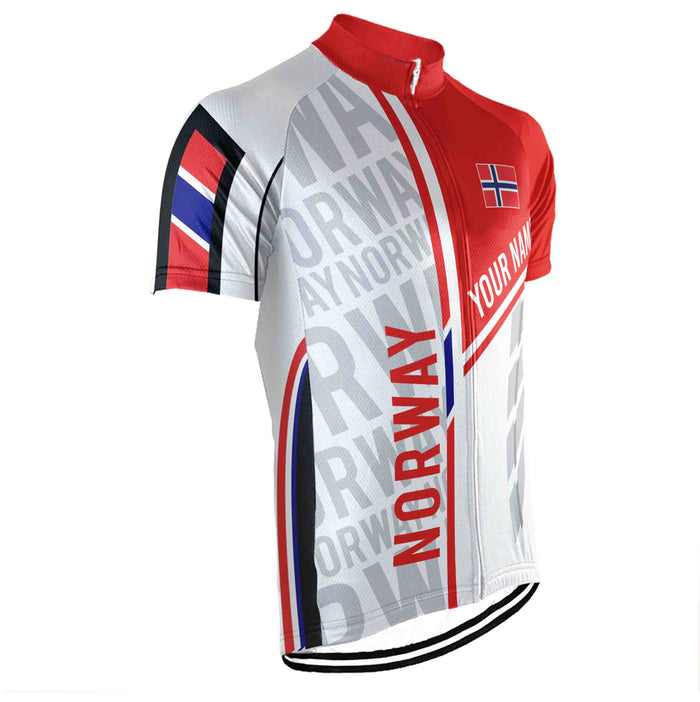 Customized Norway Short Sleeve Cycling Jersey for Men