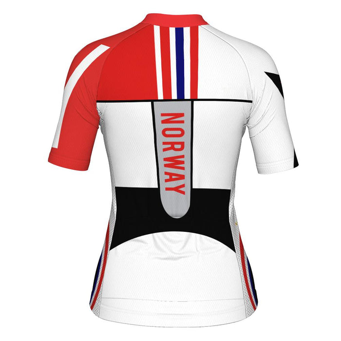 Customized Norway Short Sleeve Cycling Jersey for Women