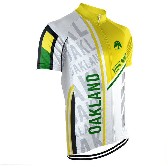 Customized Oakland Short Sleeve Cycling Jersey for Men