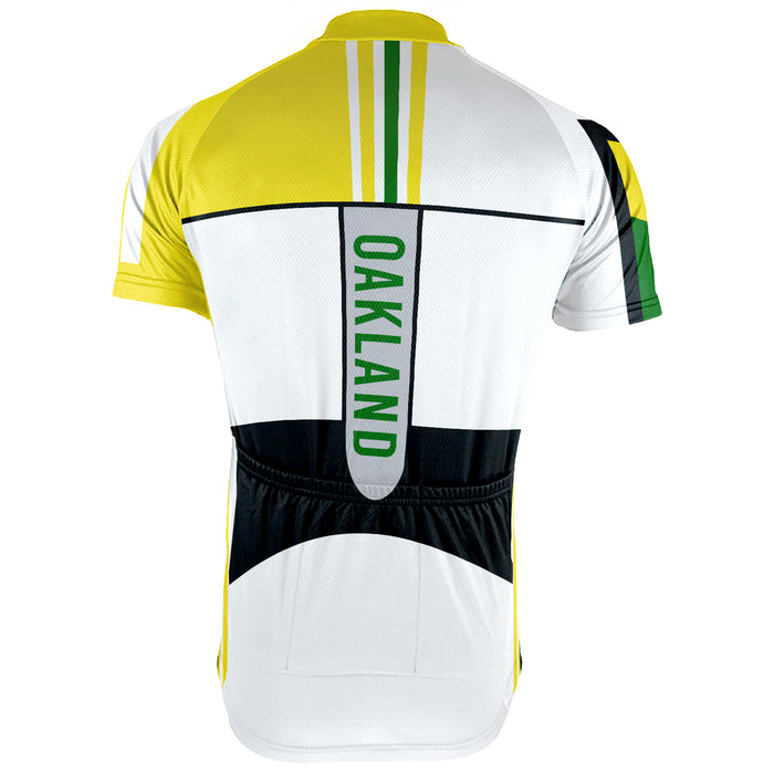 Customized Oakland Short Sleeve Cycling Jersey for Men