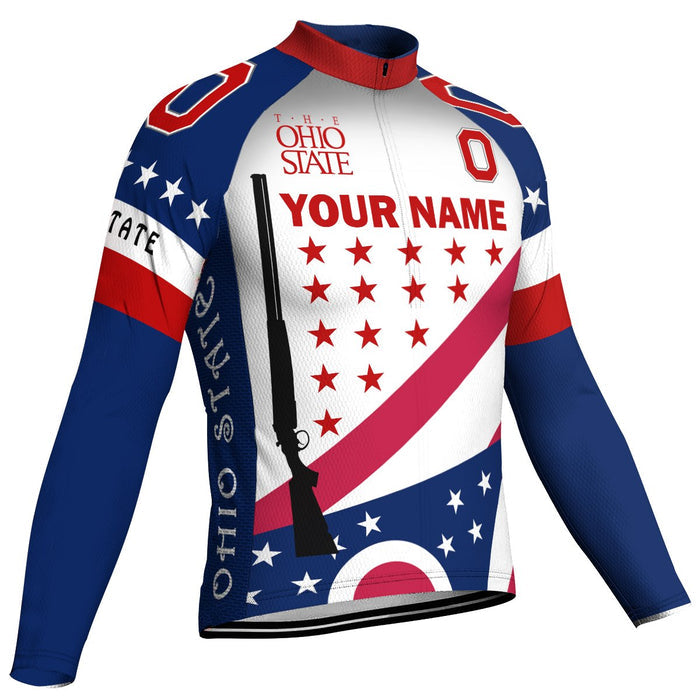 Customized Ohio Winter Thermal Fleece Long Sleeve For Men