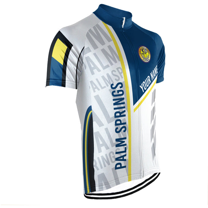 Customized Palm Springs Short Sleeve Cycling Jersey for Men