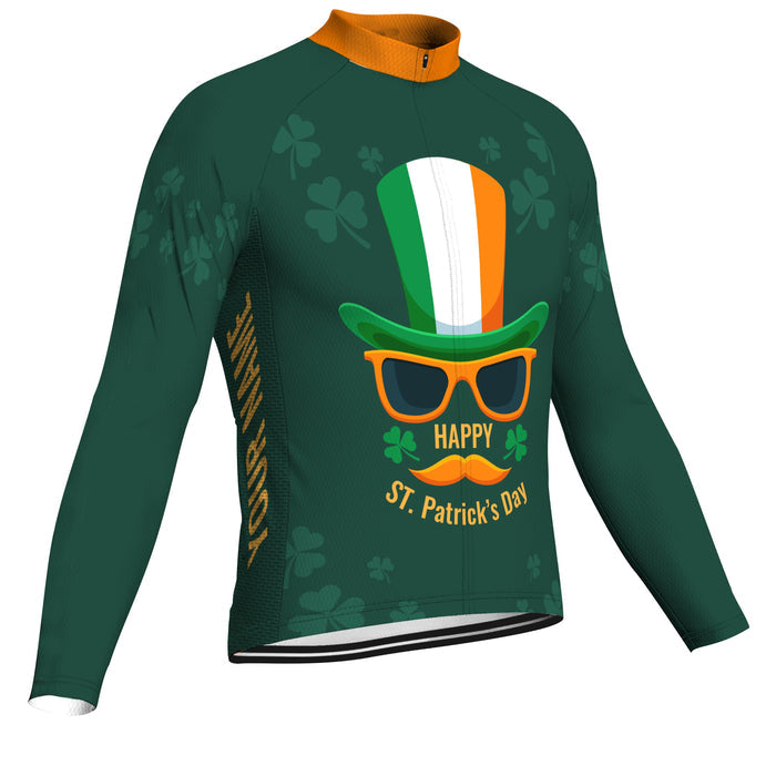 Customized Patrick's Day Long Sleeve Cycling Jersey for Men