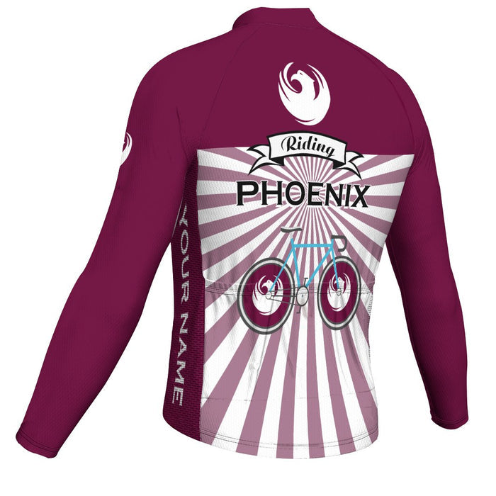 Customized Phoenix Long Sleeve Cycling Jersey for Men