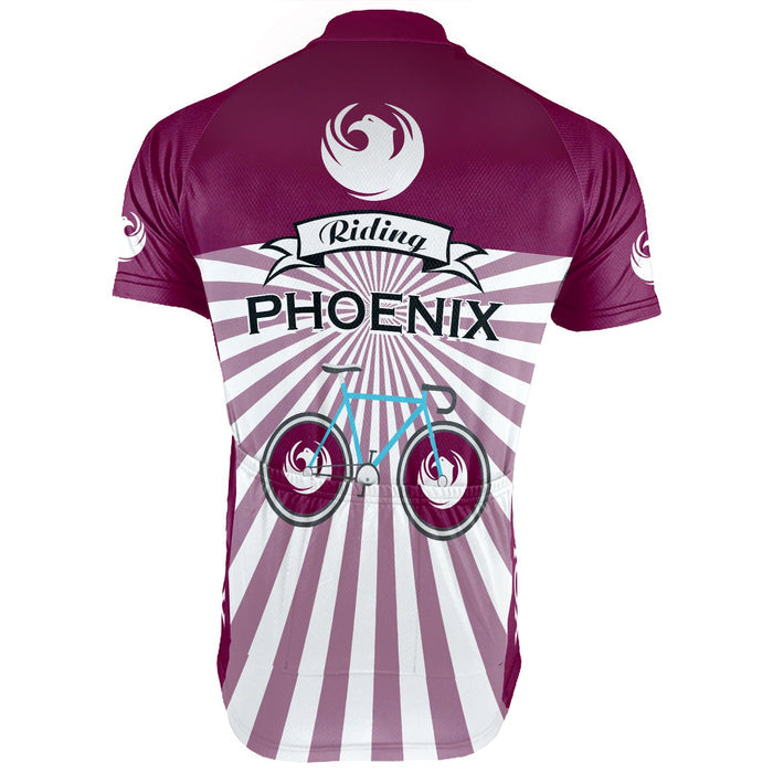 Customized Phoenix Short Sleeve Cycling Jersey for Men