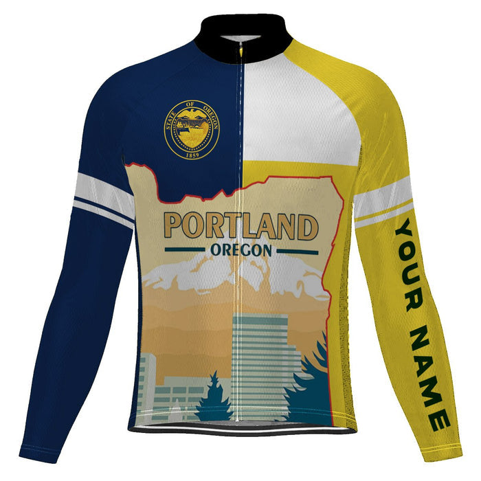 Customized Portland Winter Thermal Fleece Long Sleeve For Men