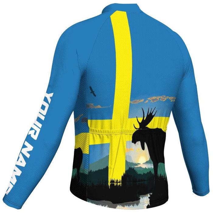 Customized Sweden Winter Thermal Fleece Long Sleeve For Men