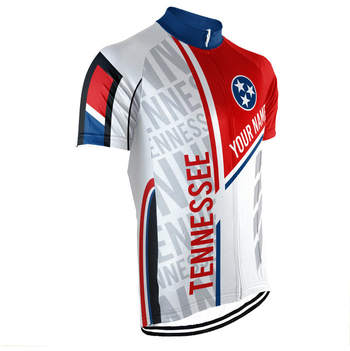 Customized Tennessee Short Sleeve Cycling Jersey for Men