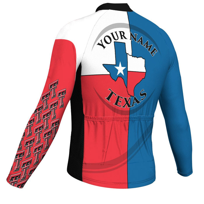 Customized Texas Long Sleeve Cycling Jersey for Men