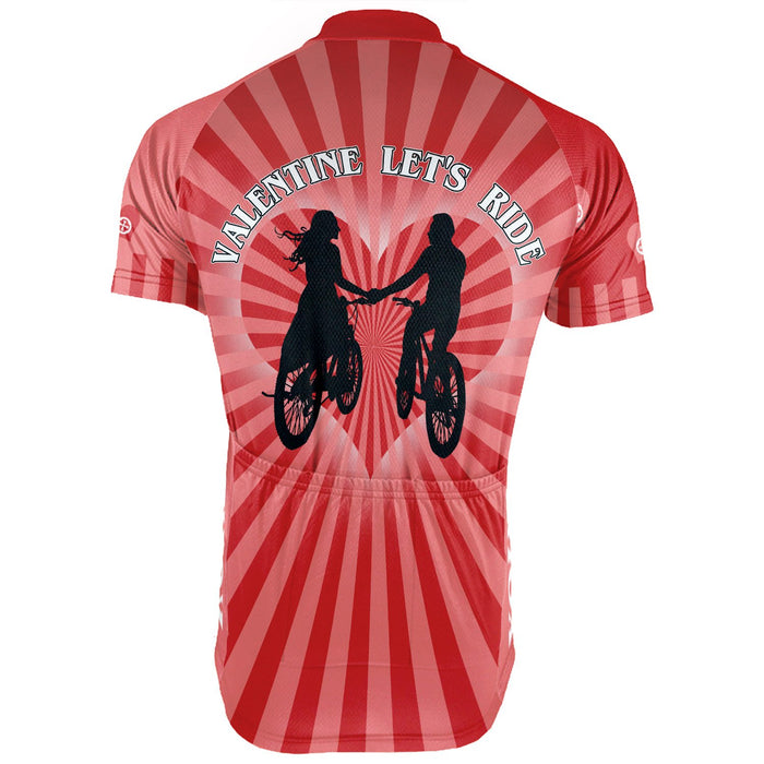Customized Valentine Short Sleeve Cycling Jersey for Men