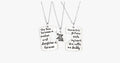 Daddy's Girl Mama's World Pendant Set