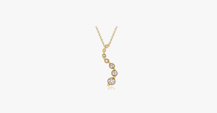 Diamond Accent Journey Pendant in Gold
