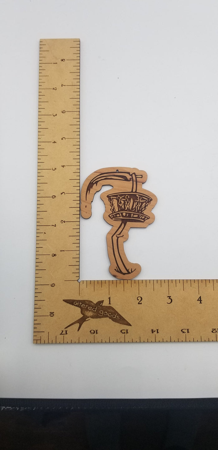 Disc golf reaper ornament