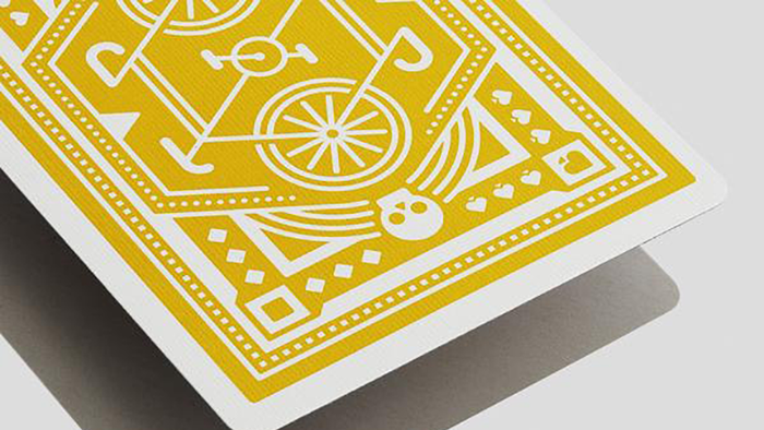 DKNG Yellow Wheel Playing Cards by Art of Play