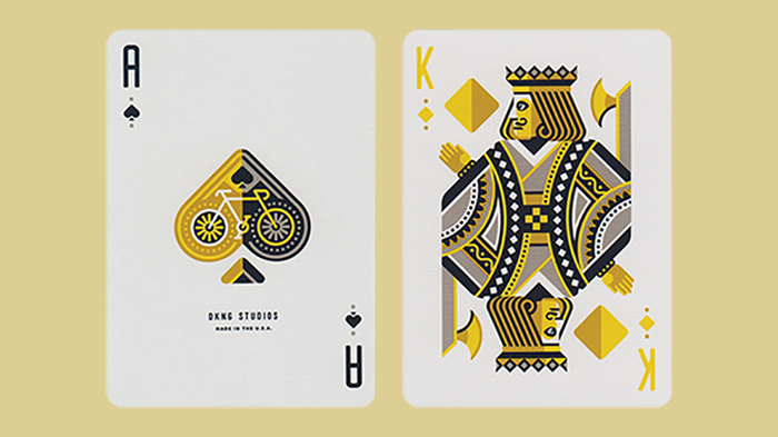 DKNG Yellow Wheel Playing Cards by Art of Play