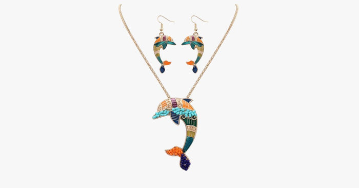 Dolphin Hippie Pendant Set