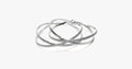 Double Band Stardust Hoop Earrings