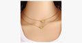 Double Layer Long Triangle Pendant