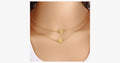 Double Layer Round Pendant Necklace