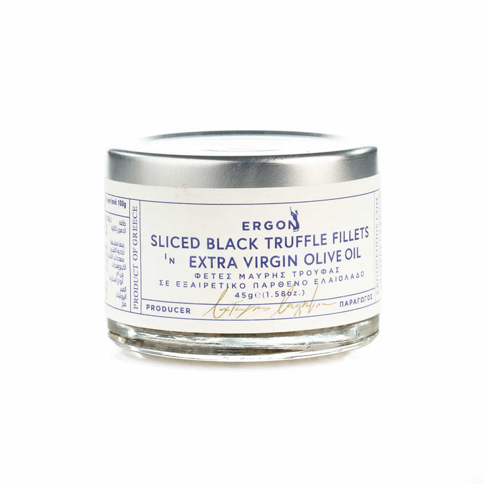 Ergon Originals Black Truffle Slices in Extra Virgin Olive Oil, 45g