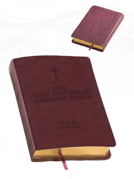 Fireside The New Catholic Answer Bible Large Print NABRE Leather Bound