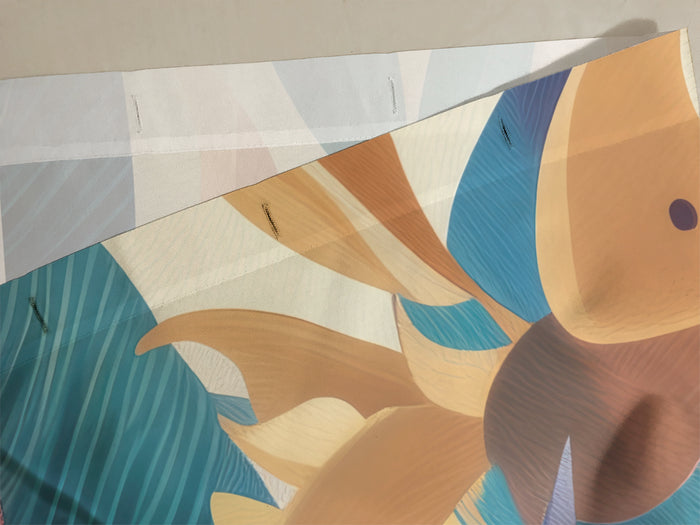 Floral Abstract Design Shower Curtain, 105
