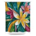 Floral Abstract Design Shower Curtain, 106