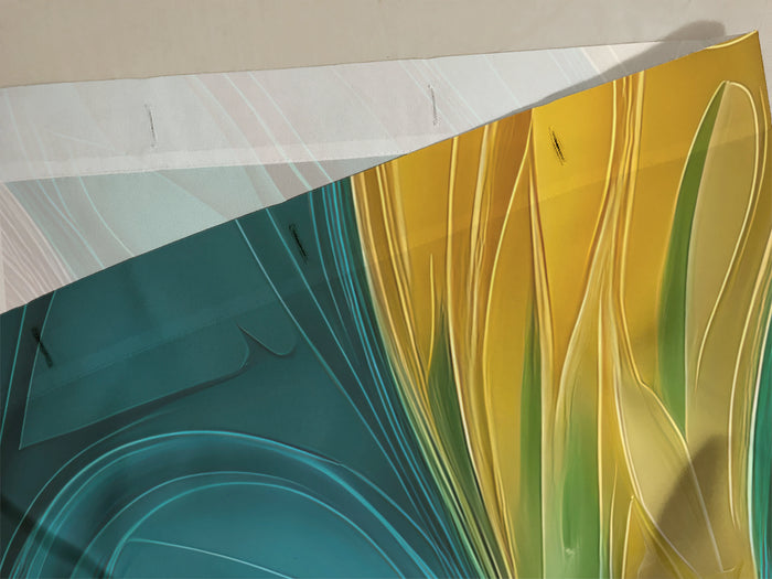 Floral Abstract Design Shower Curtain, 106