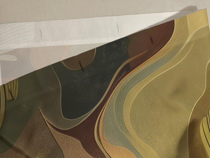 Floral Abstract Design Shower Curtain, 107