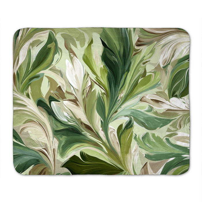 Floral Abstract Sherpa Fleece Throw, 108