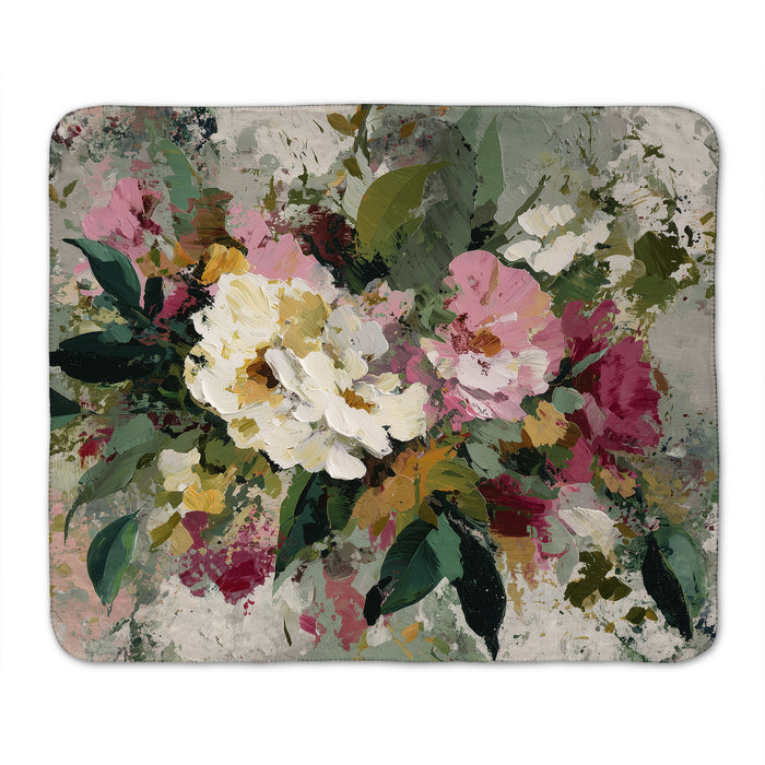 Floral Abstract Sherpa Fleece Throw, 109