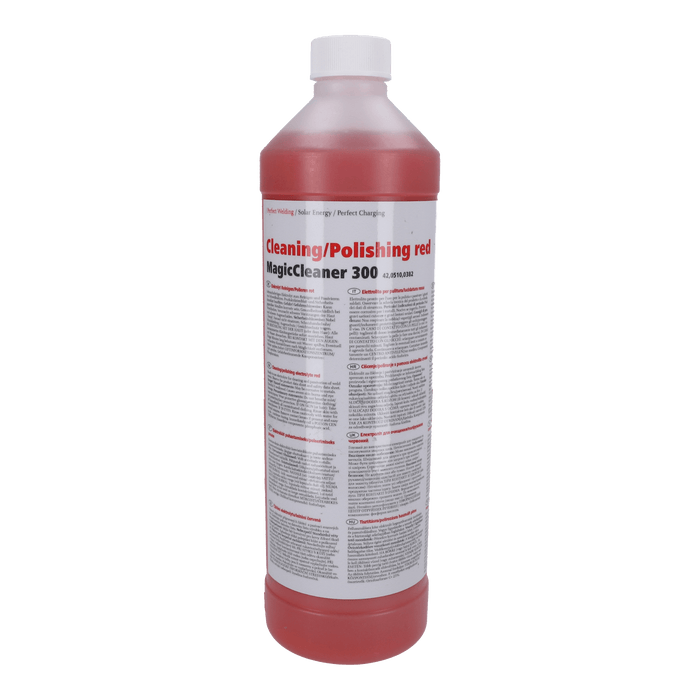 Fronius Red Cleaning/Polishing Fluid for MagicCleaner 300 - 1 Liter (42,0510,0382)-ShopWeldingSupplies.com
