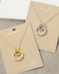 Gold Interlocking Circle Necklace