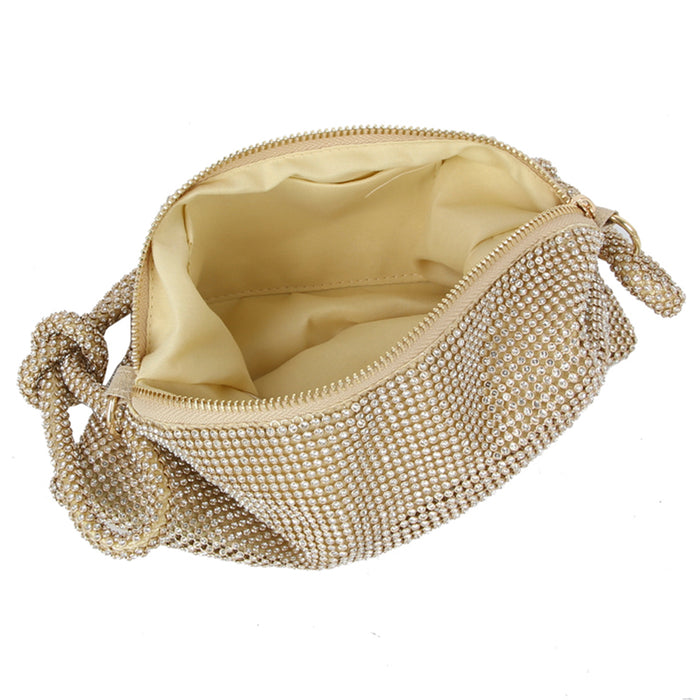 Gold Rhinestone Shoulder Bag