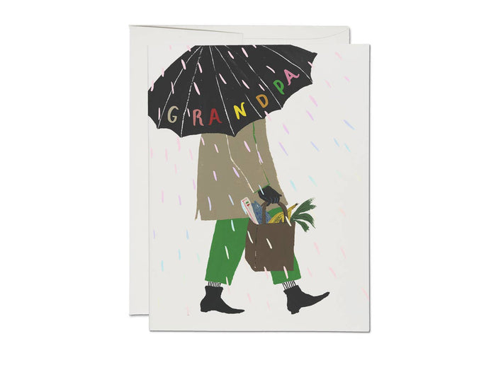 Grandpa's Umbrella Father's Day Card