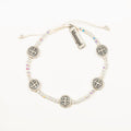 Gratitude Blessing Bracelet - Silver/Crystal